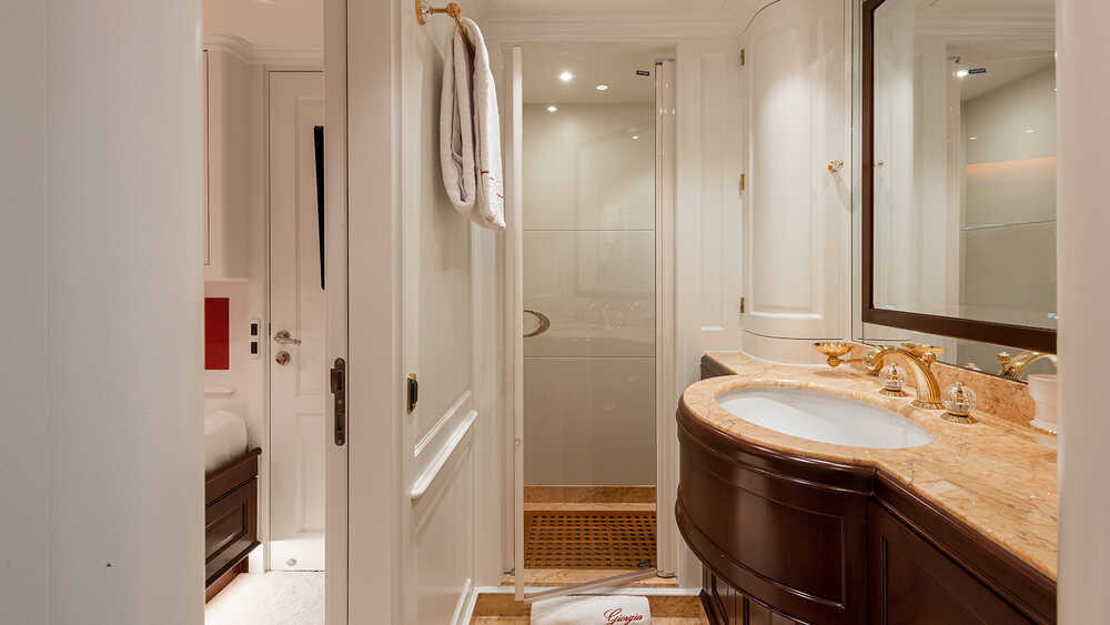 Guest cabin bathroom