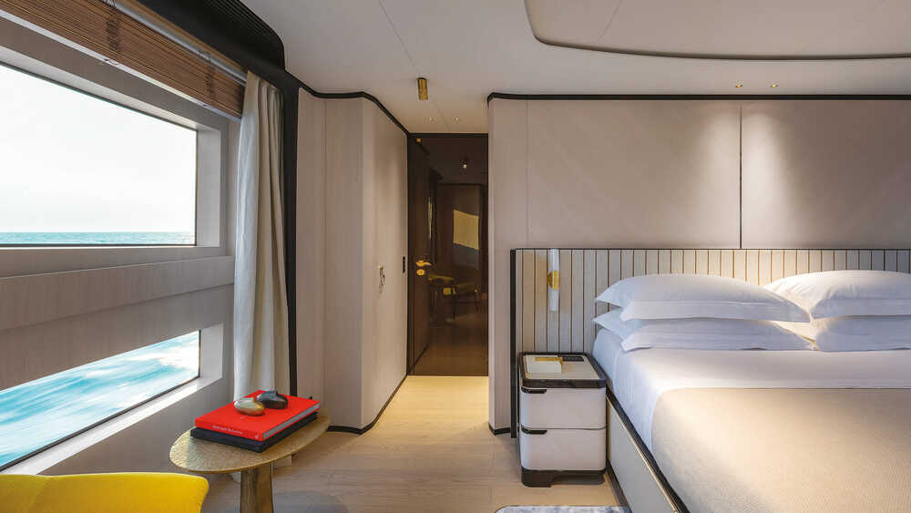Owner's cabin on the main deck