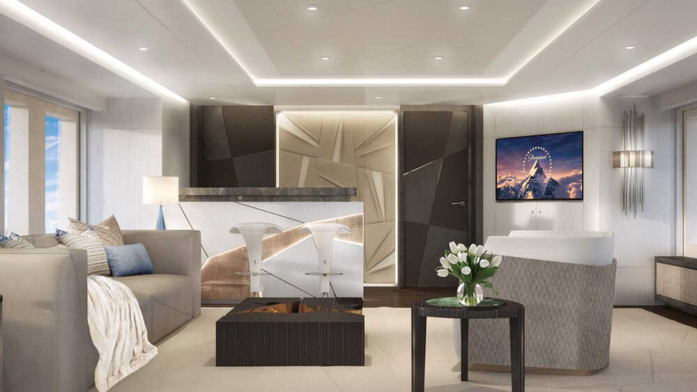 Salon on the upper deck