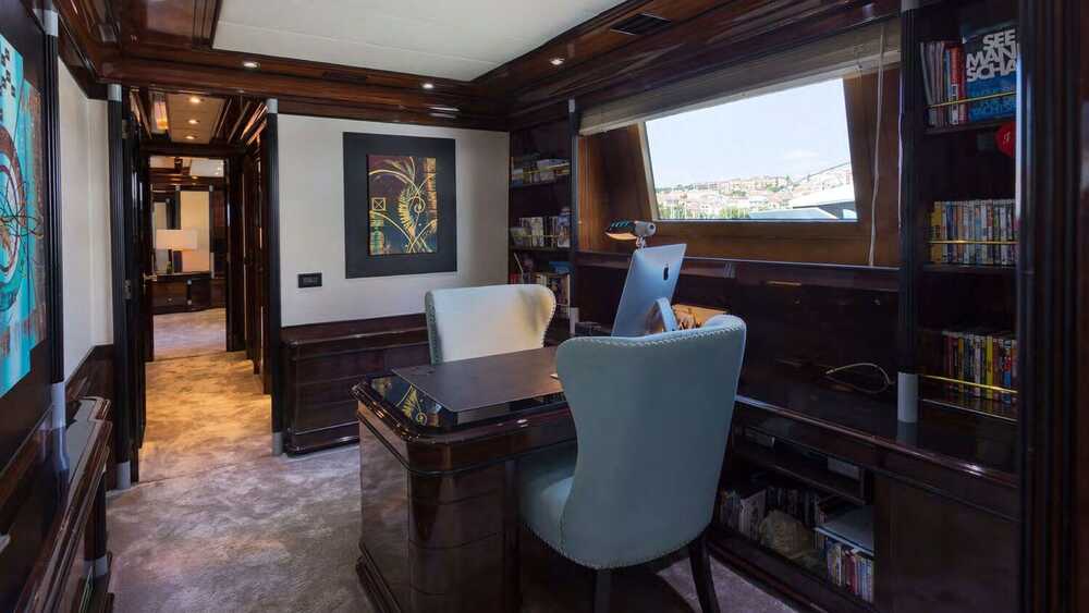 Office in the master cabin