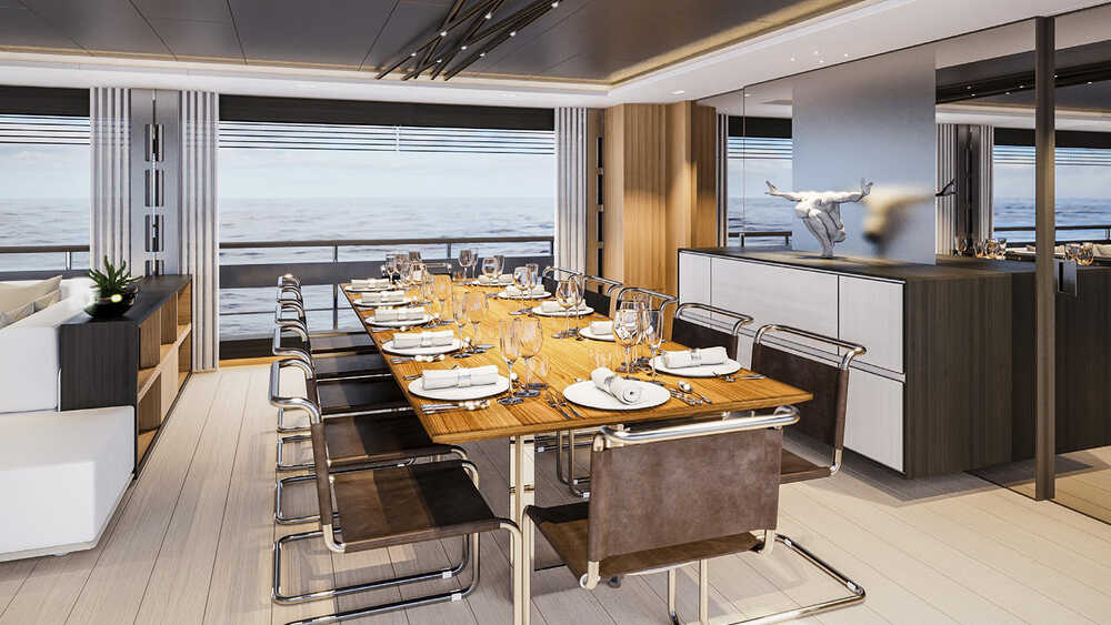 Dinette in main salon
