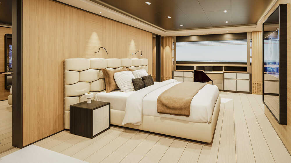 Owner's cabin on main deck