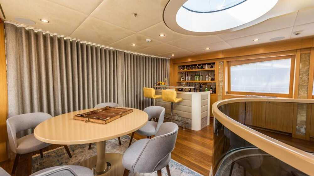 Lounge area on the upper deck