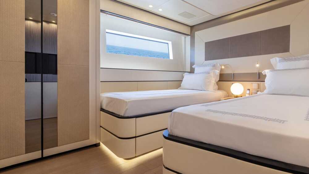 Twin guest cabin