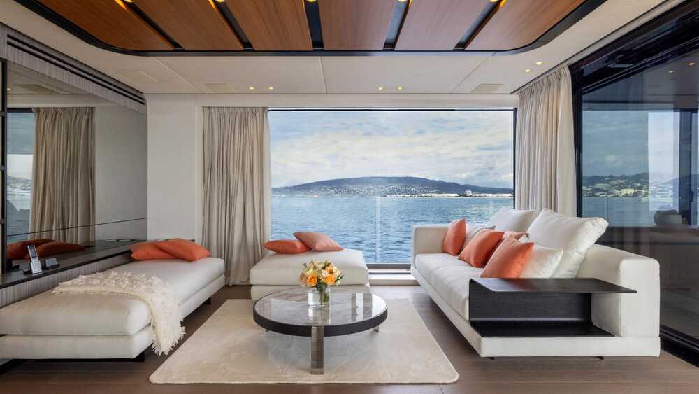 Lounge area in upper deck