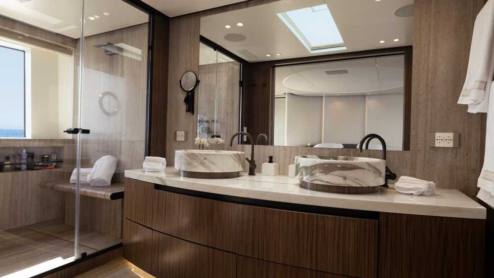Bathroom at master cabin