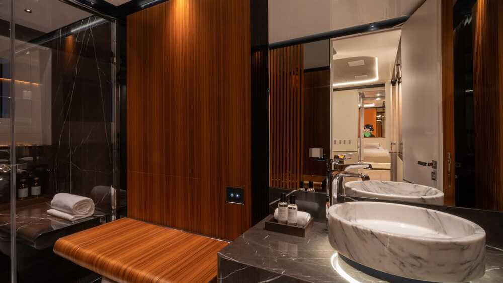 Bathroom at guest cabin 2
