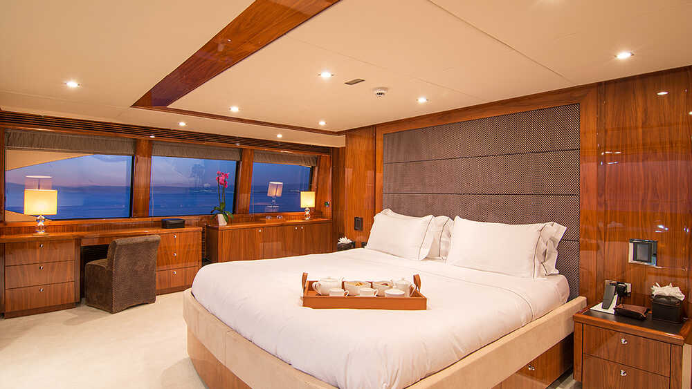 Master cabin on upper deck