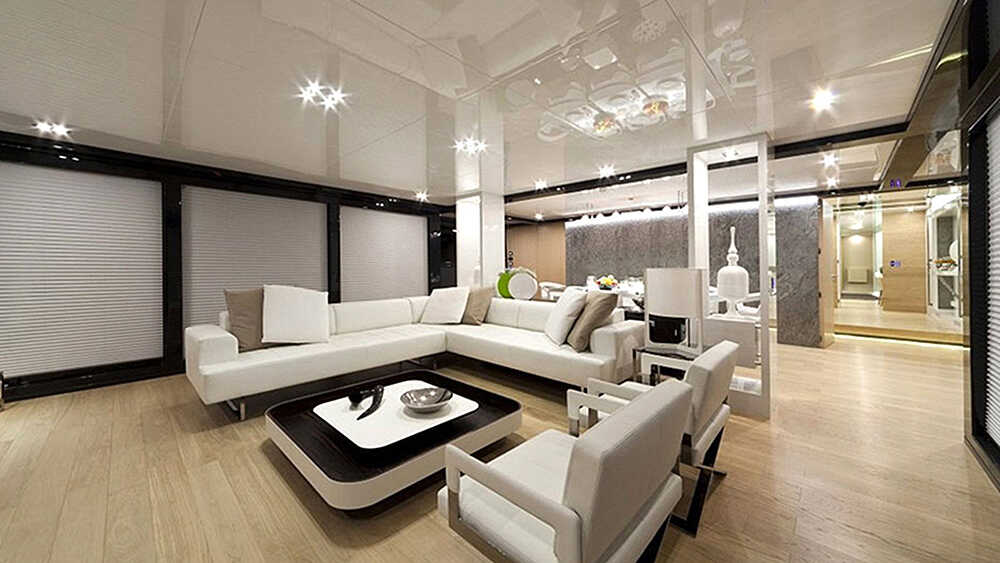 The salon on the main deck