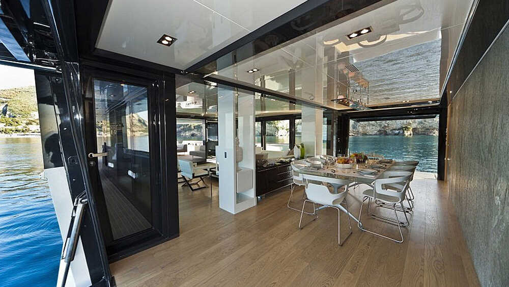 The salon on the main deck