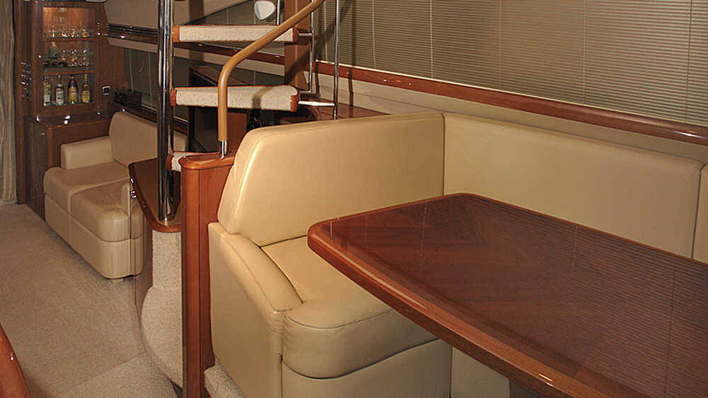 Stairs to flybridge