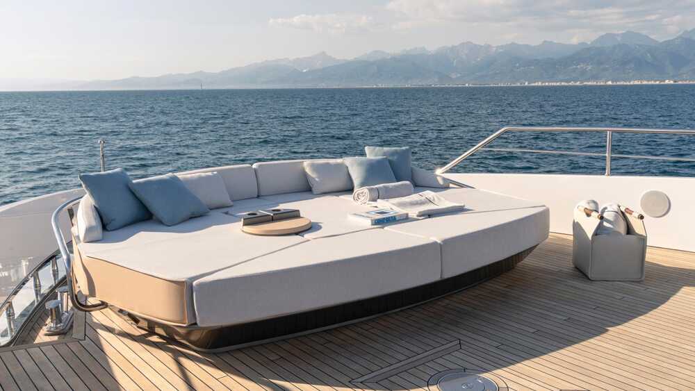 Lounge area on bow