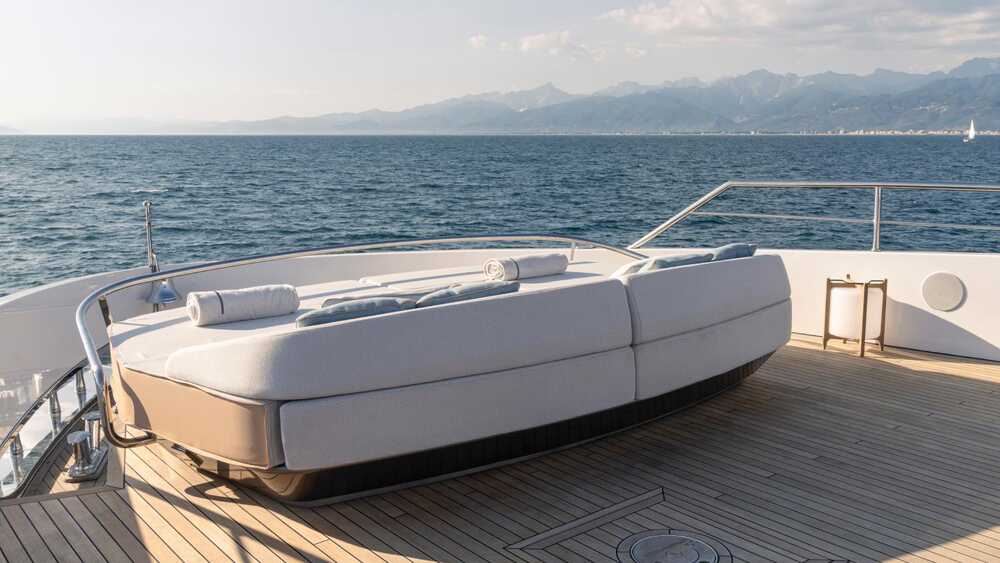 Lounge area on bow