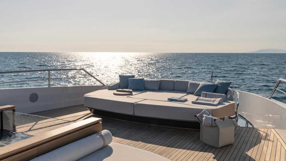 Lounge area on bow