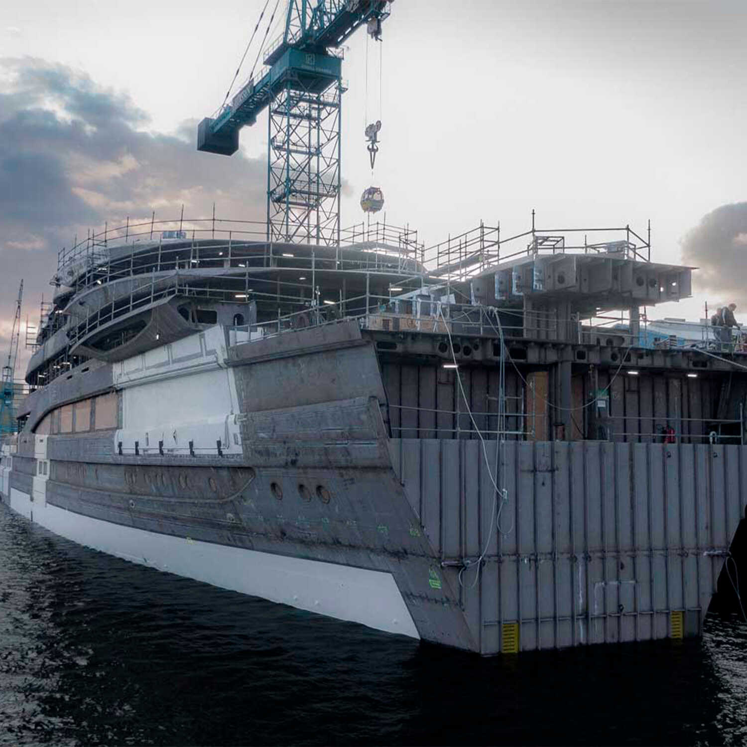 130m+ Lurssen yacht technically launched