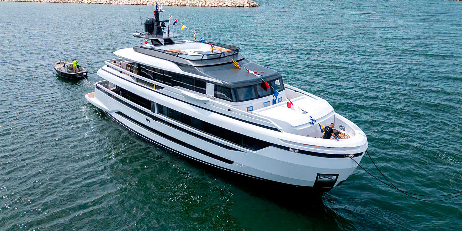The fourth Extra X96 Triplex hits the water