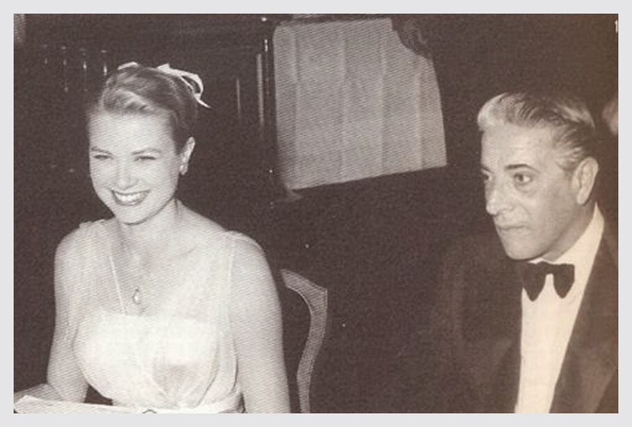 Grace Monaco and Aristotle Onassis on 'Christina', 1956