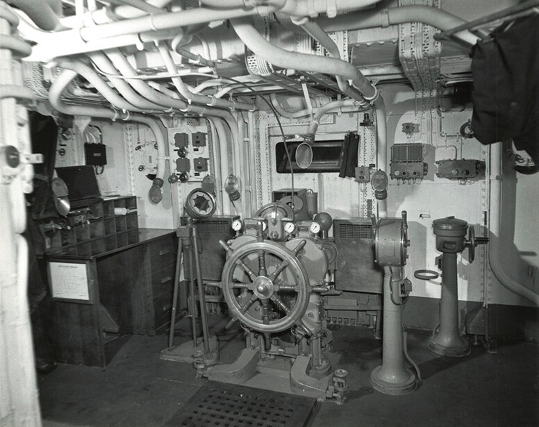 Bridge of HMCS Stormont, Halifax, January 1944