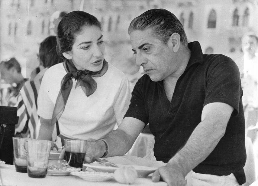 Callas and Onassis, 1957, Venice