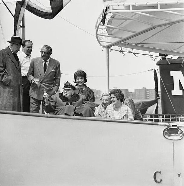 Sir Churchill and Onassis, April 12, 1961