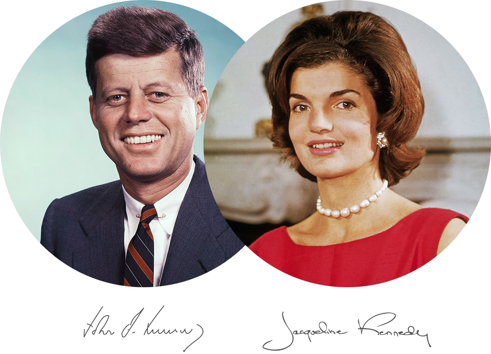 John and Jacqueline Kennedy